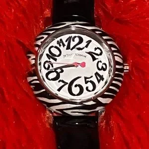 Betsey Johnson Black and White Zebra Watch Betsey Johnson Zebra Watch Like new | Mercari main image 4